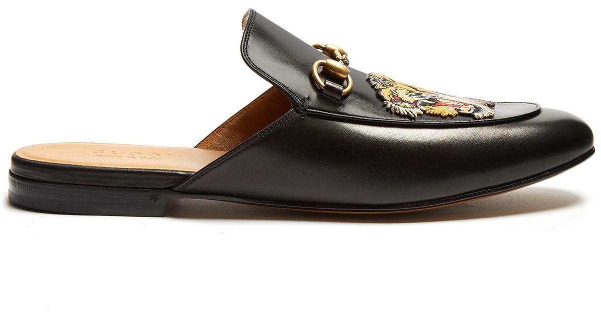 gucci fur loafers tiger